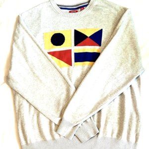 Vintage Izod Sweater Mens Size 2XL Graphic Yacht Club Heavy Cotton Pullover